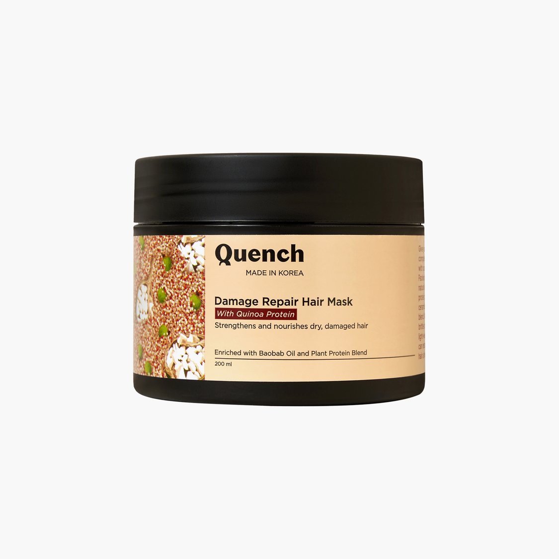 QUENCH Damage Repair Hair Mask With Quinoa Protein - 200ml