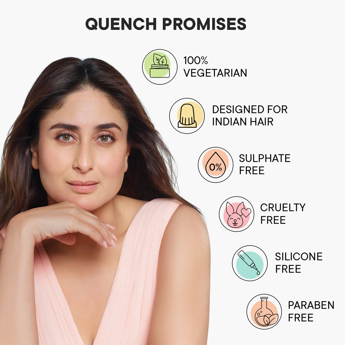 QUENCH Damage Repair Hair Mask With Quinoa Protein - 200ml