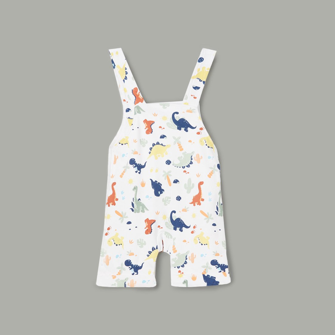 JUNIOR BABY Printed Dungarees with T-shirt