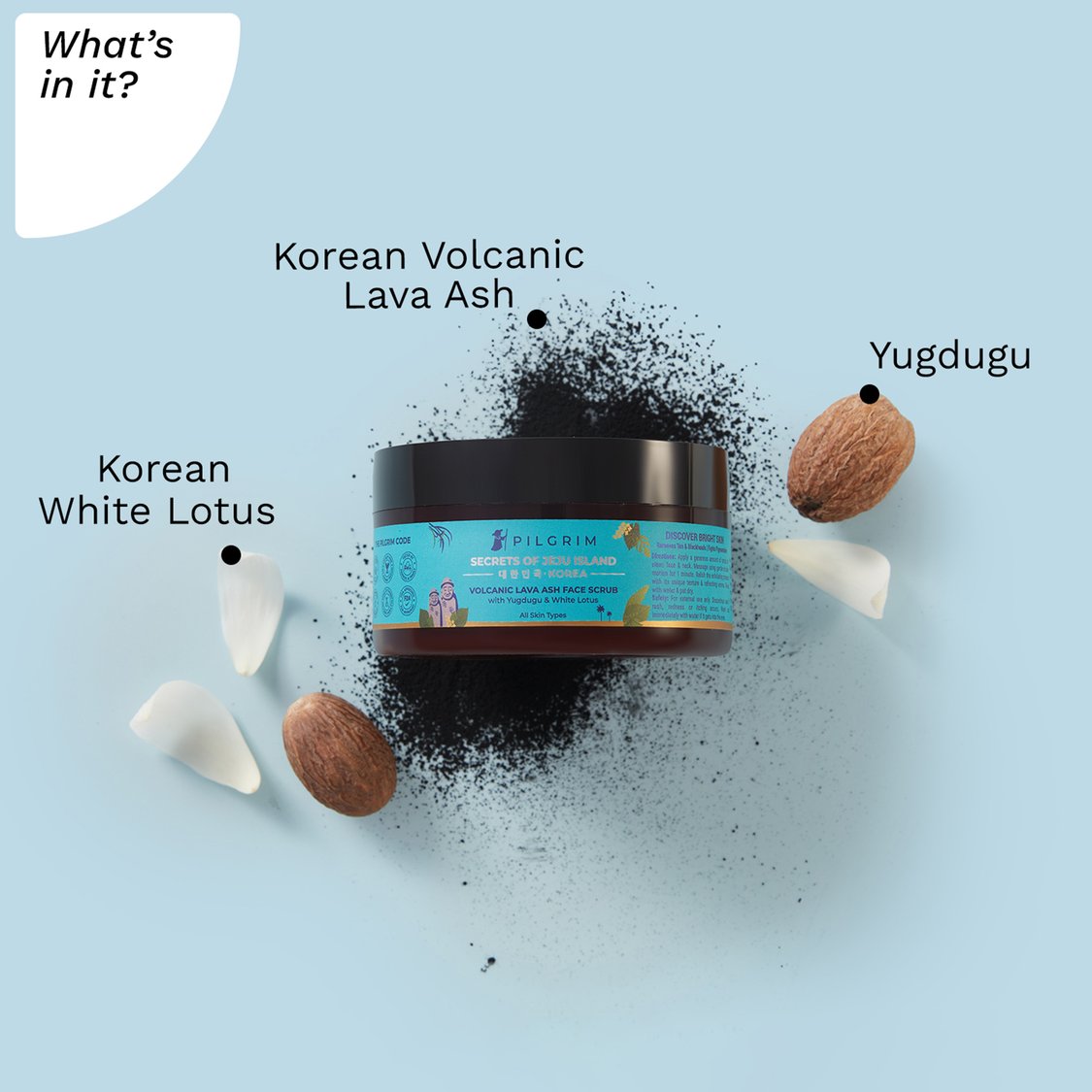 PILGRIM Volcanic Lava Ash Face Scrub - 100g
