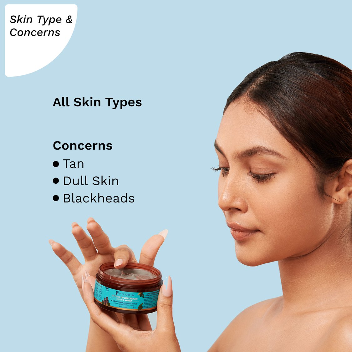 PILGRIM Volcanic Lava Ash Face Scrub - 100g