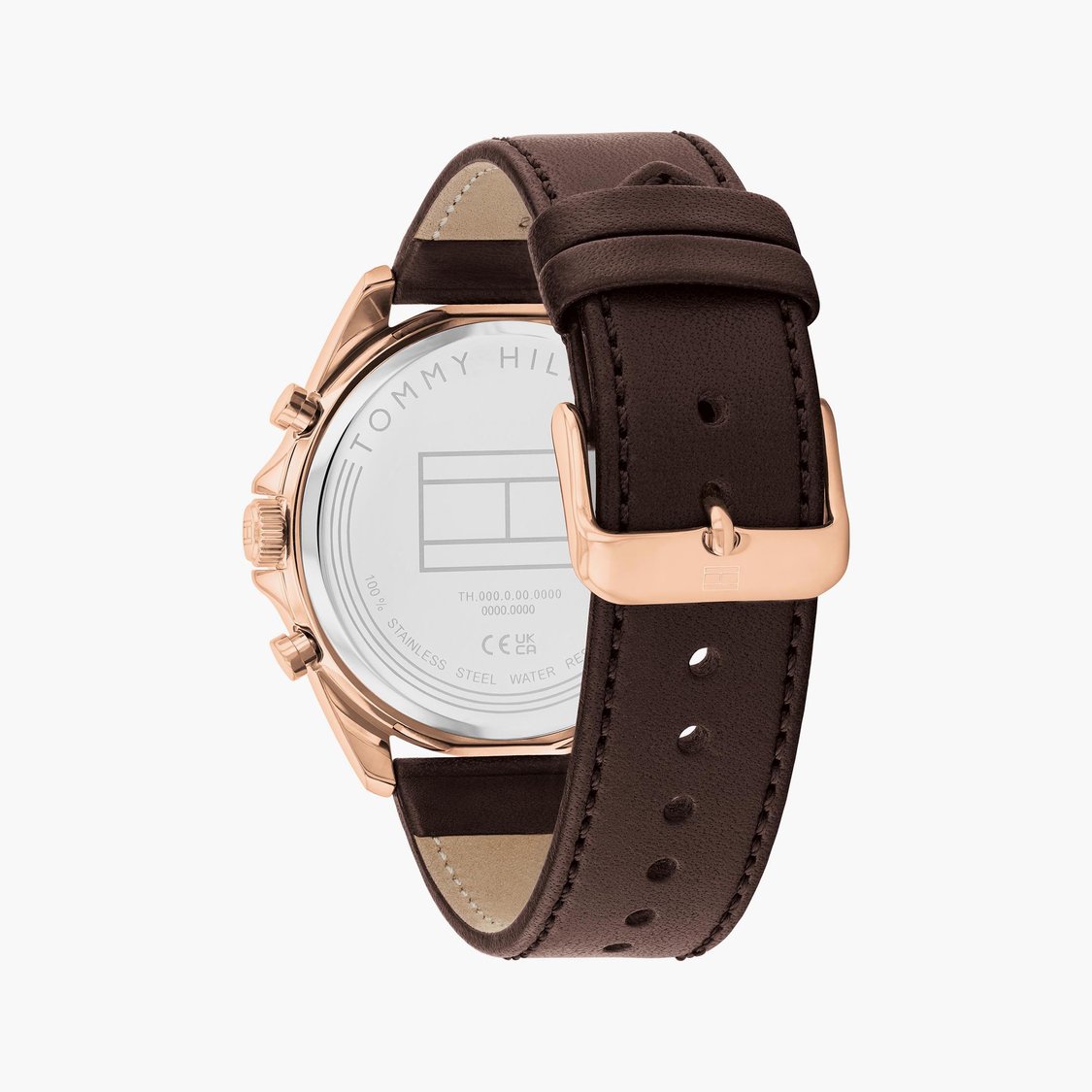 Buy TOMMY HILFIGER Baker Leather Strap Multifunction Watch