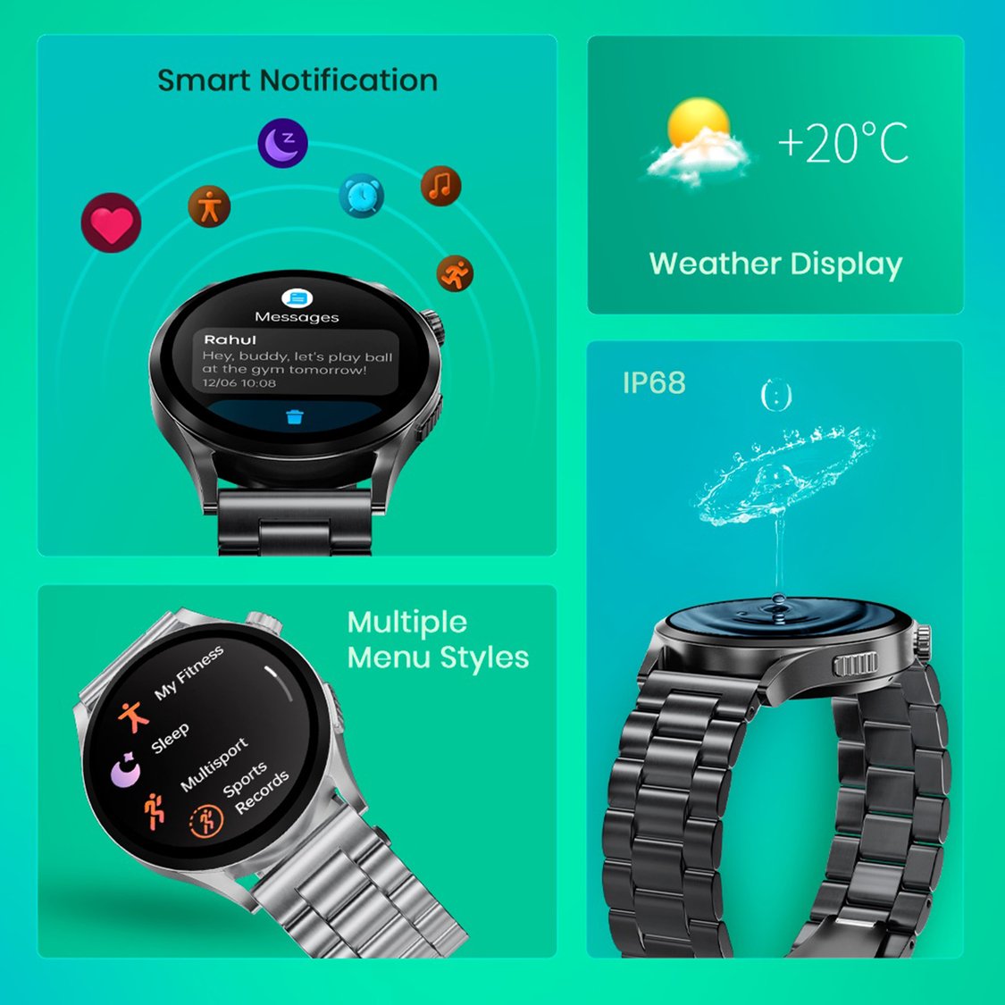 FASTRACK Radiant FX4 Digital Smart Watch - 38158NM01