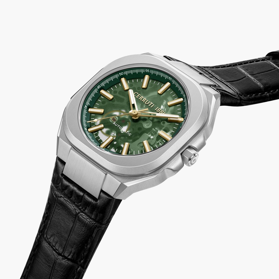 CERRUTI 1881 Leather Strap Automatic Watch - CECIWGE0050204