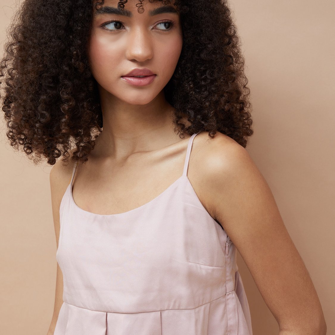GINGER Solid Flared Crop Top