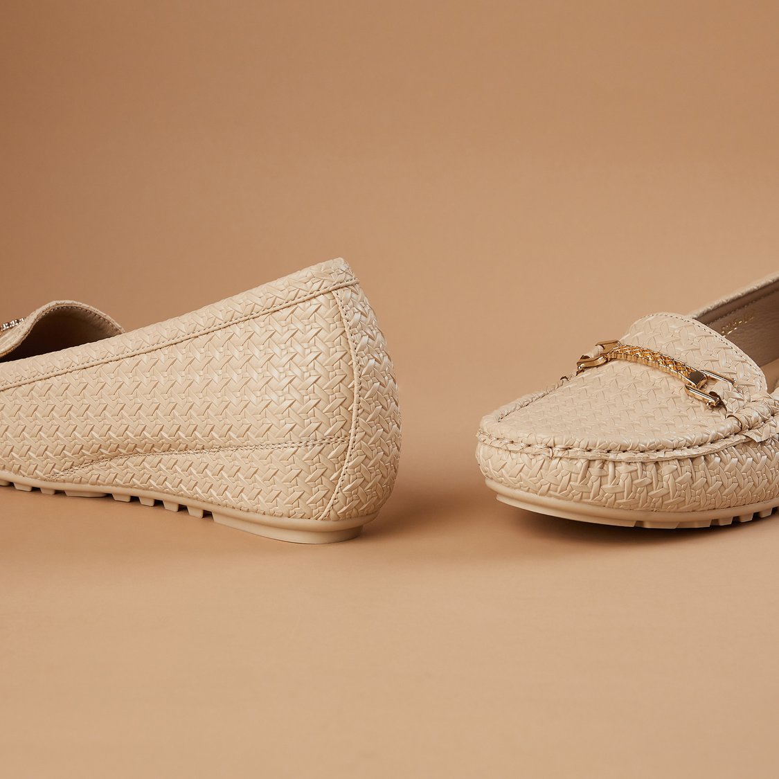 GINGER Textured Loafers