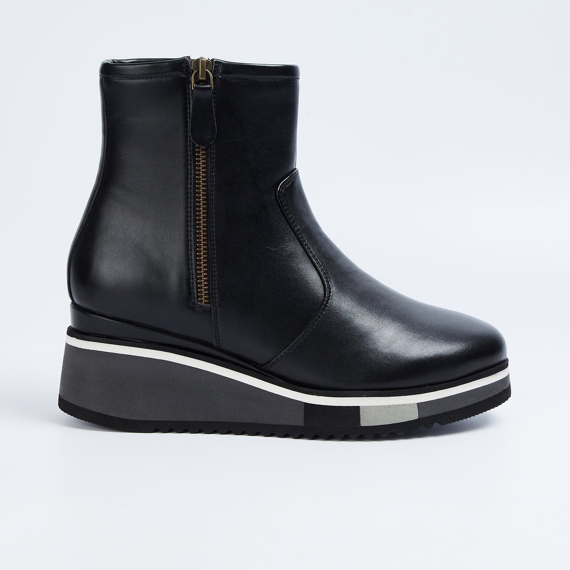 ALLEN SOLLY Solid Platformed Boots