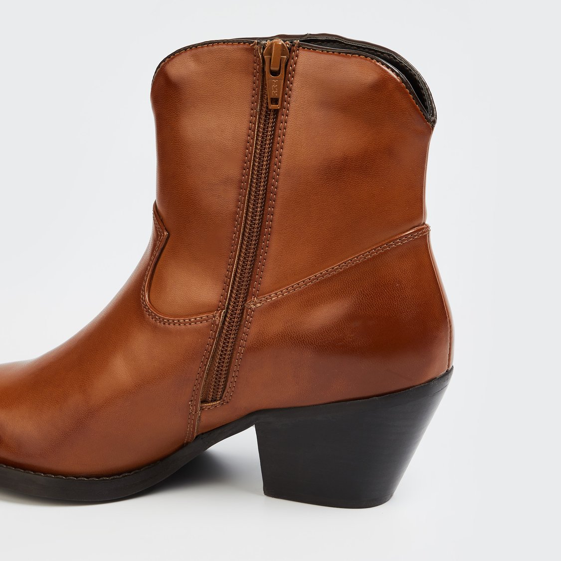 ALLEN SOLLY Faux Leather Cowboy Boots