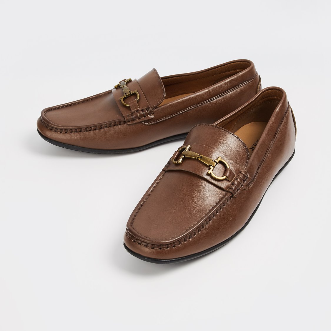 CODE Metal Accent Loafers