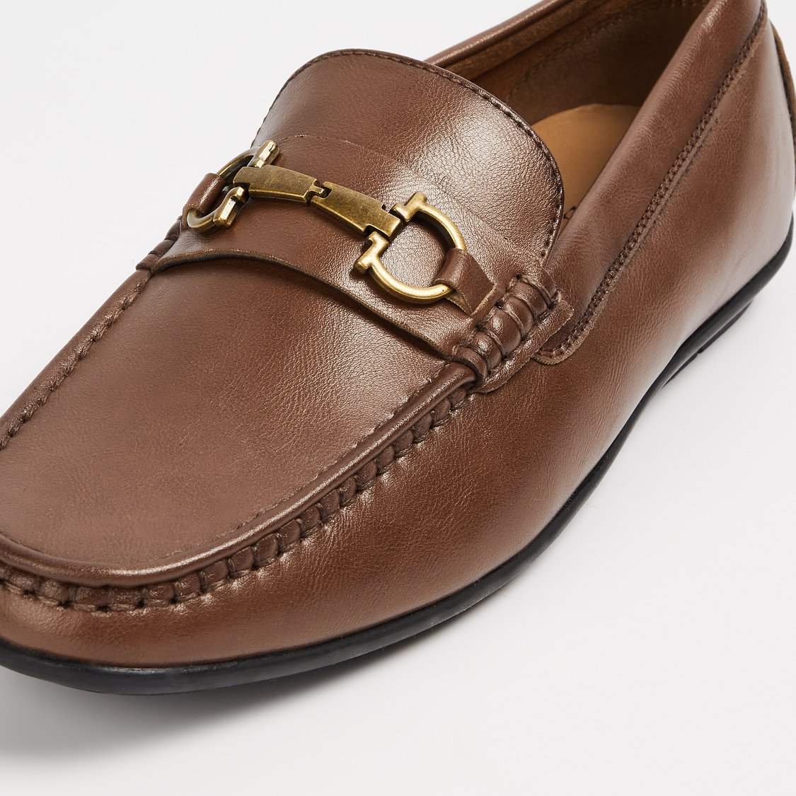CODE Metal Accent Loafers