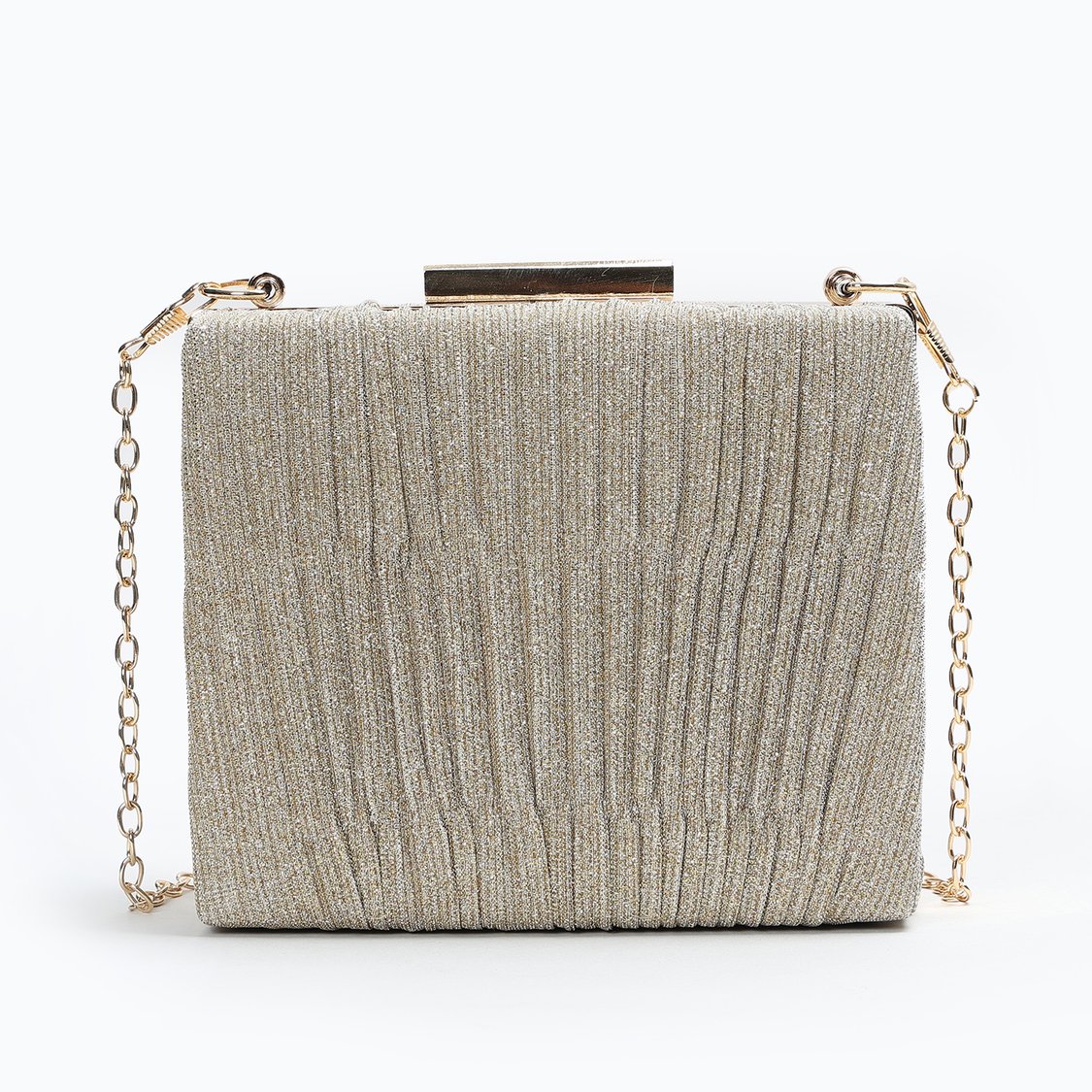 CODE Shimmer Textured Envelope Clutch