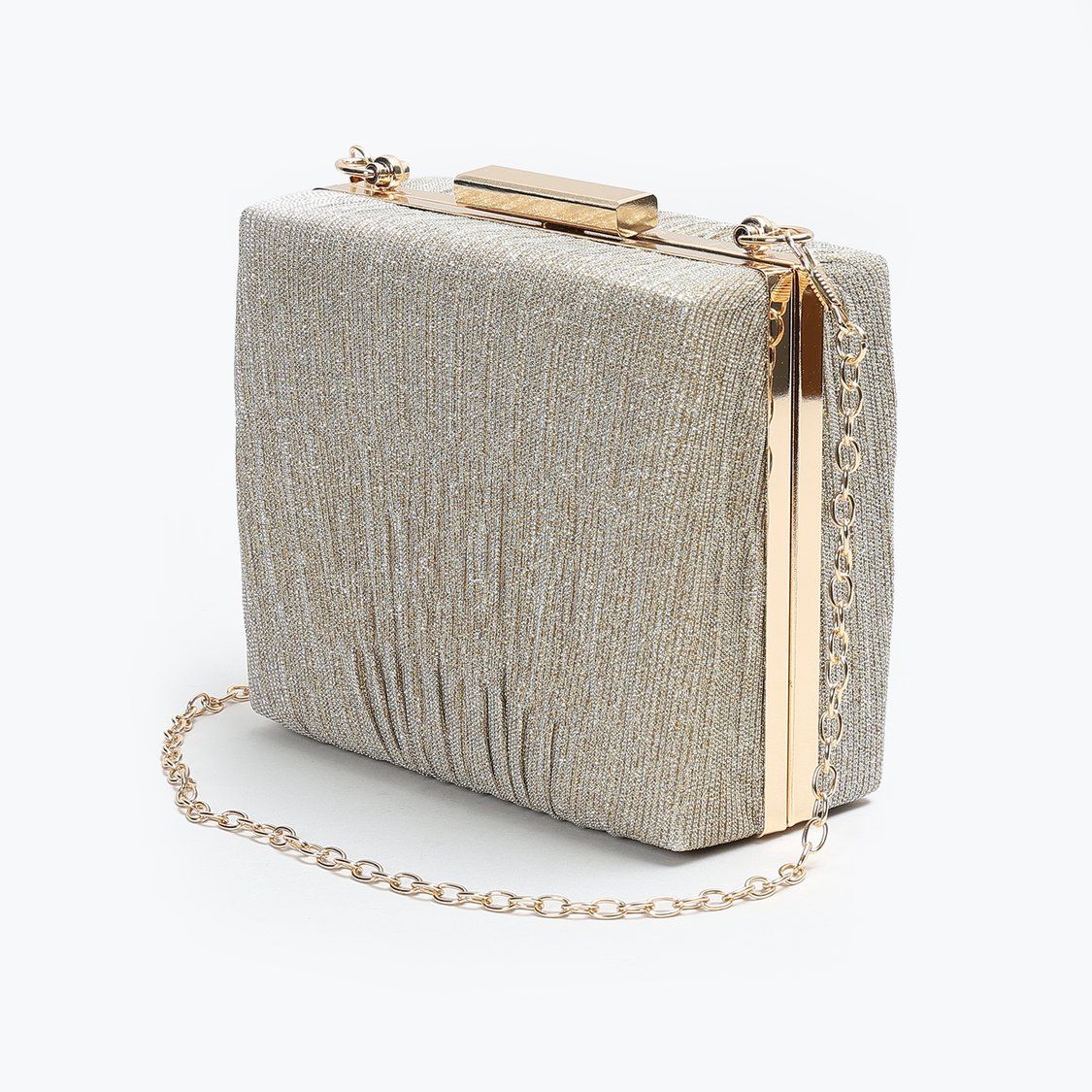 CODE Shimmer Textured Envelope Clutch