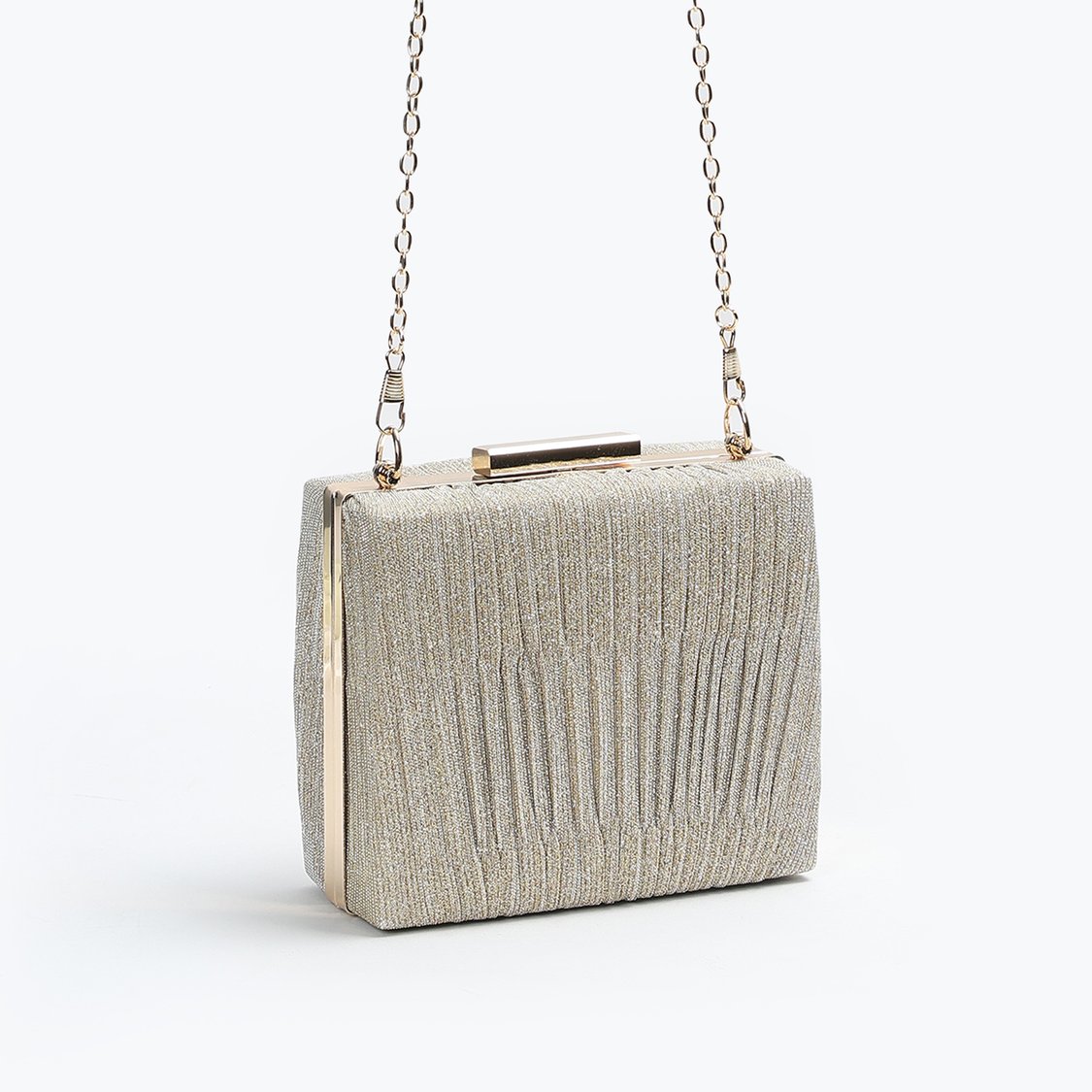 CODE Shimmer Textured Envelope Clutch
