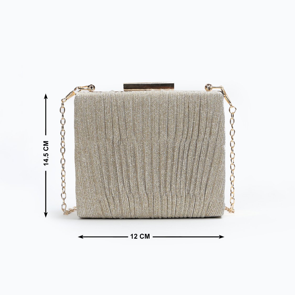 CODE Shimmer Textured Envelope Clutch