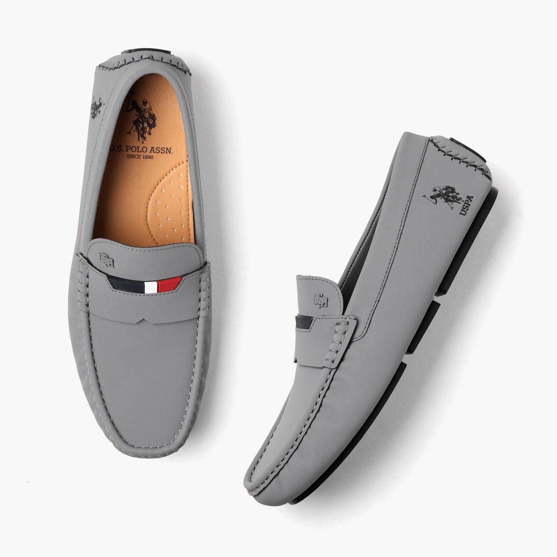 U.S. POLO ASSN. Galer Logo Print Penny Loafers