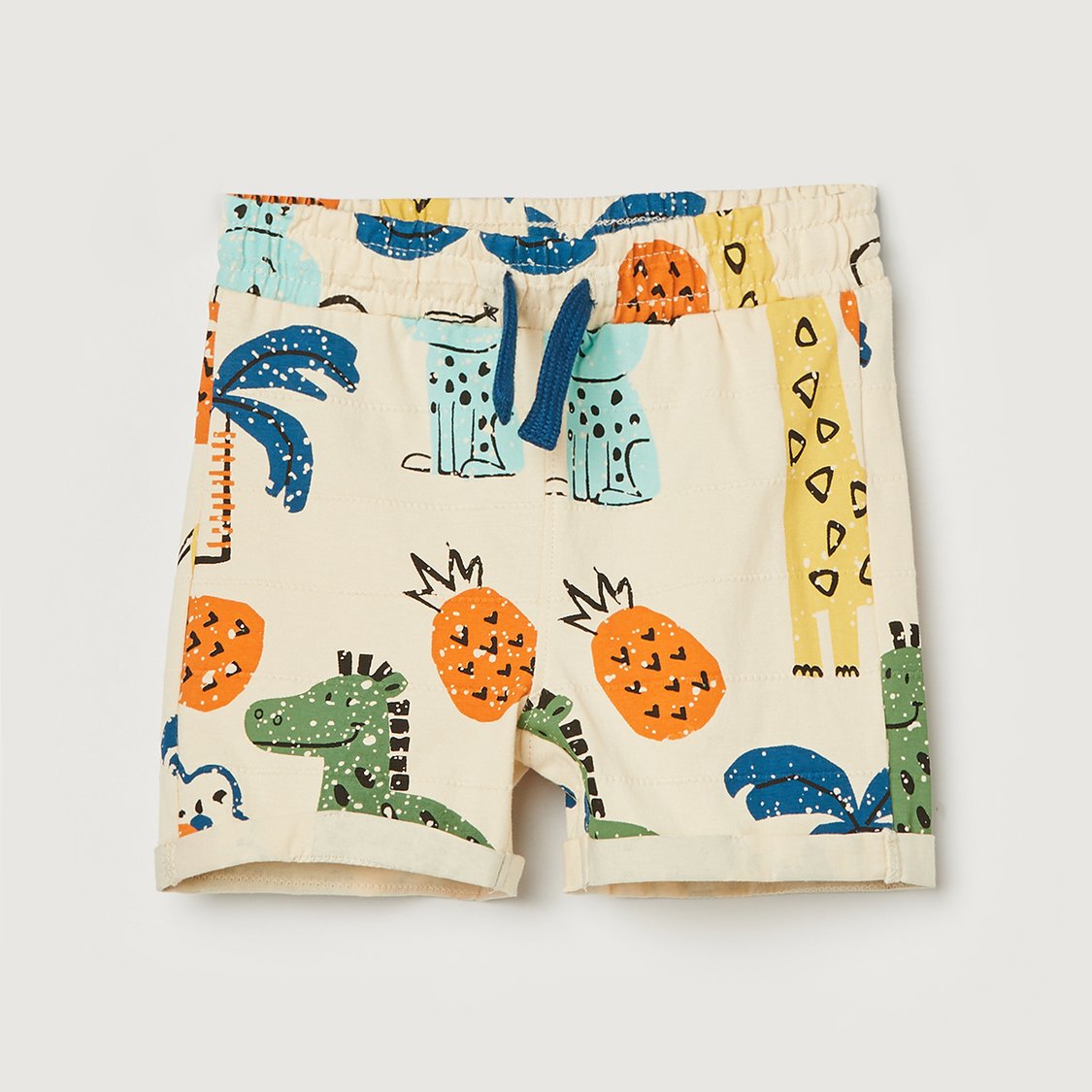 JUNIORS Printed Hooded T-shirt with Shorts