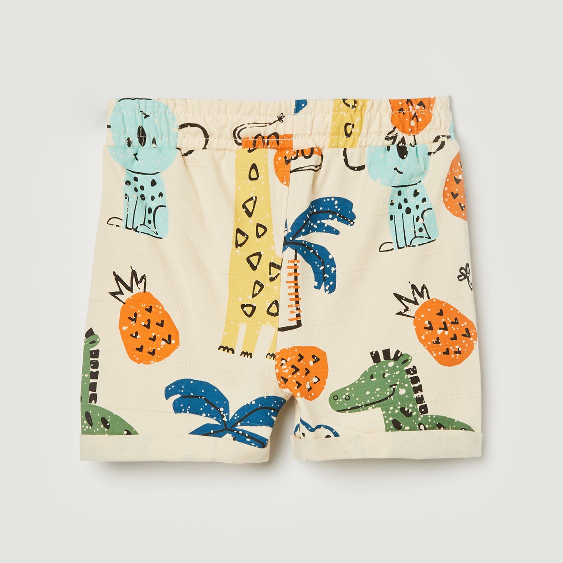 JUNIORS Printed Hooded T-shirt with Shorts