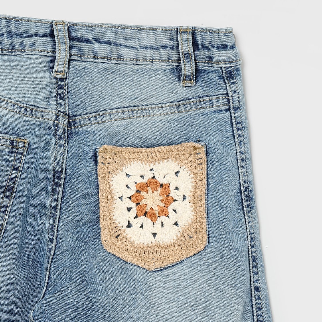 FAME FOREVER Acidwashed Regular Fit Jeans