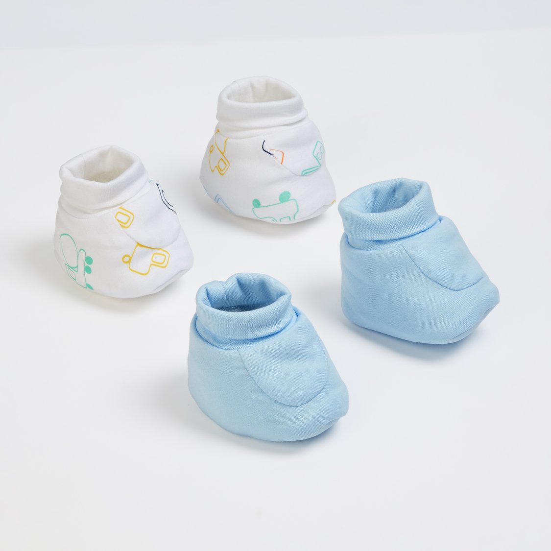 JUNIOR BABY Assorted Booties - Pack of 2