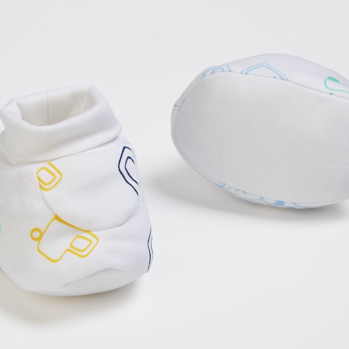 JUNIOR BABY Assorted Booties - Pack of 2