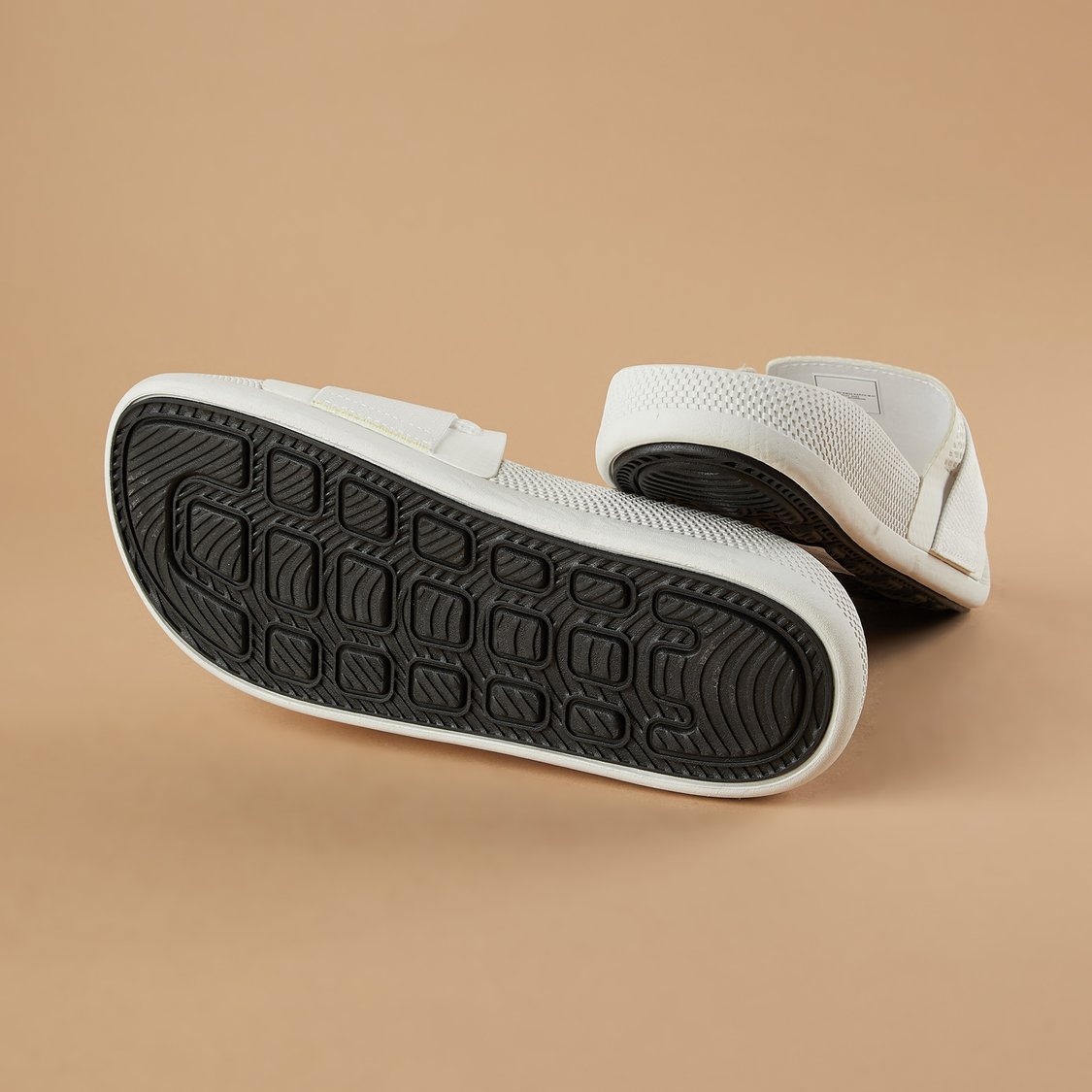 KAPPA Textured Sliders with Velcro Strap