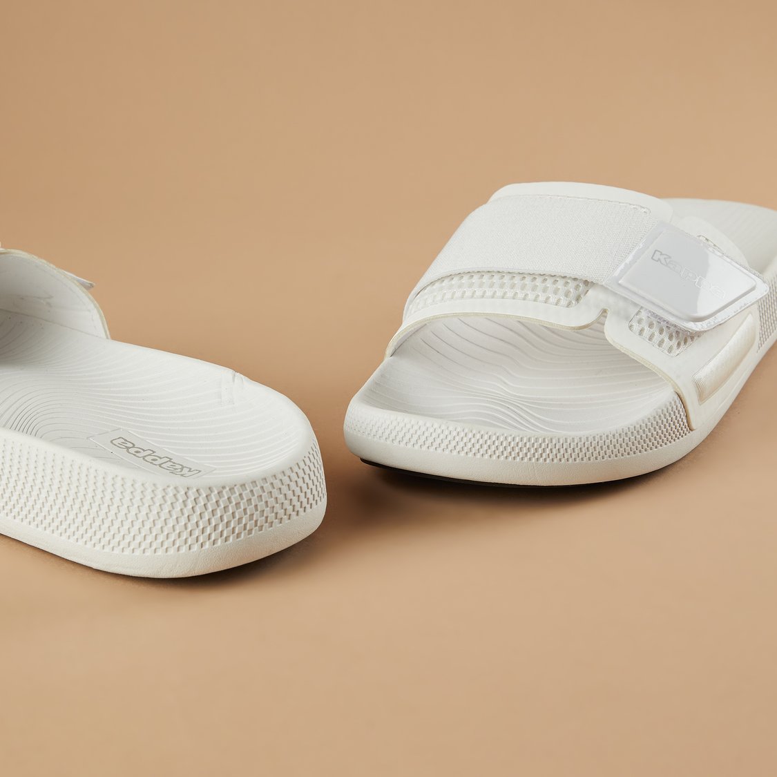 KAPPA Textured Sliders with Velcro Strap