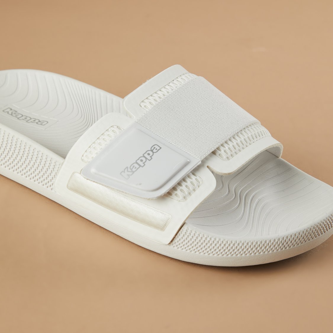 KAPPA Textured Sliders with Velcro Strap