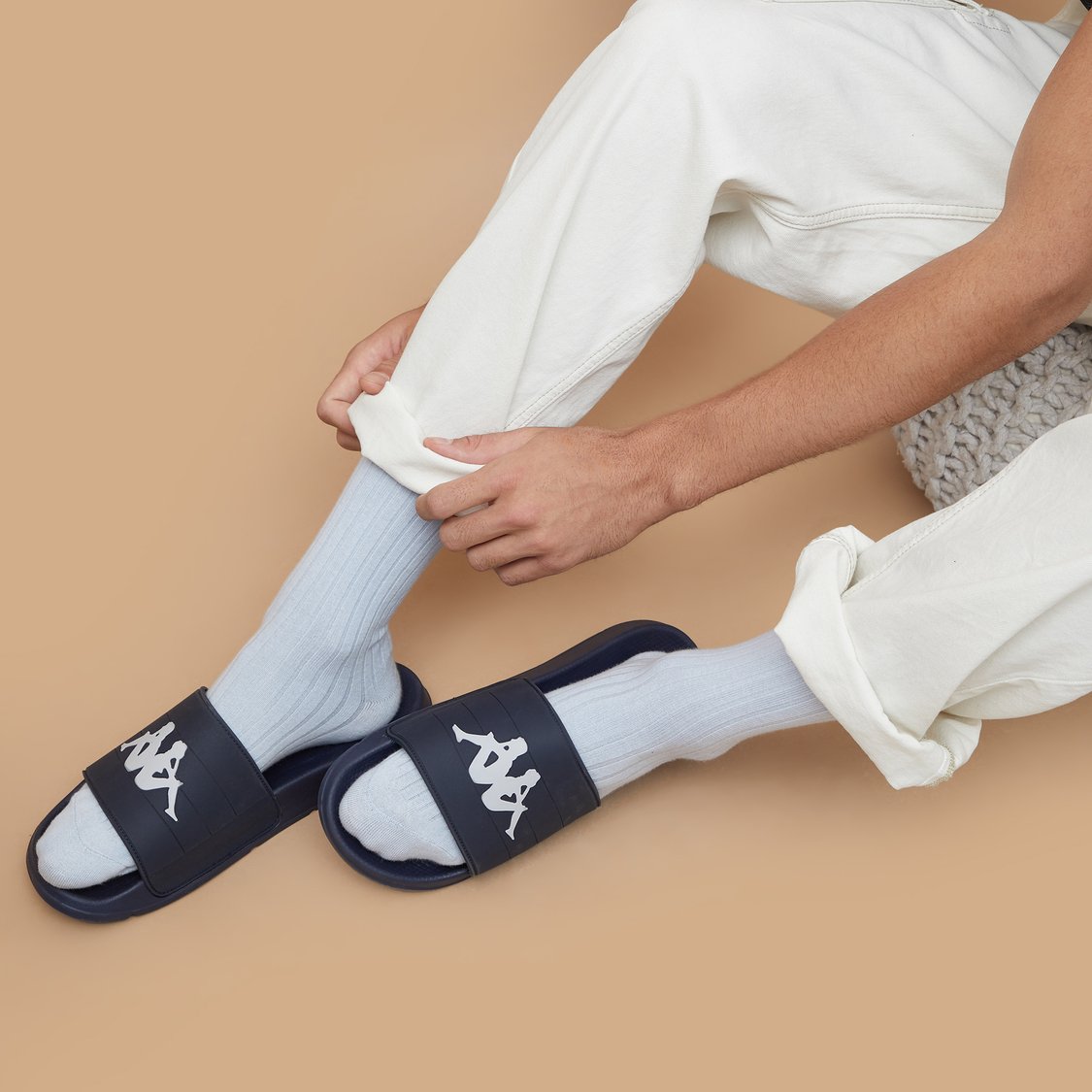 KAPPA Logo Print Sliders