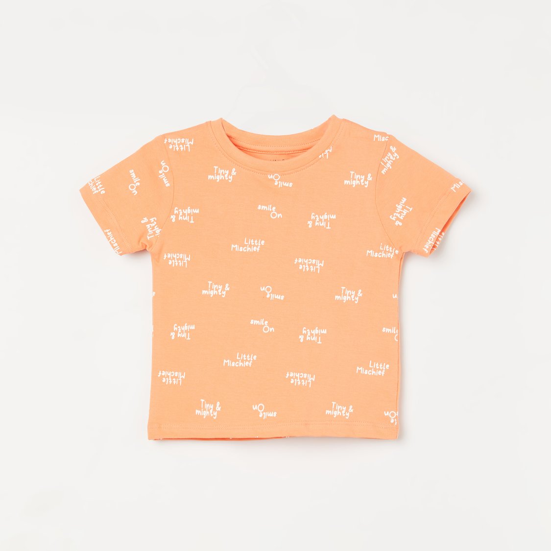 JUNIORS Stonewashed Dungarees with Printed T-shirt