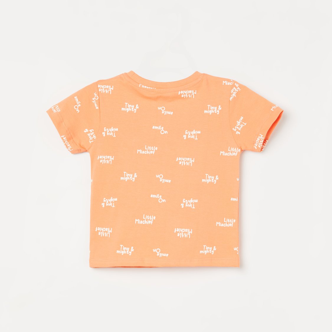 JUNIORS Stonewashed Dungarees with Printed T-shirt