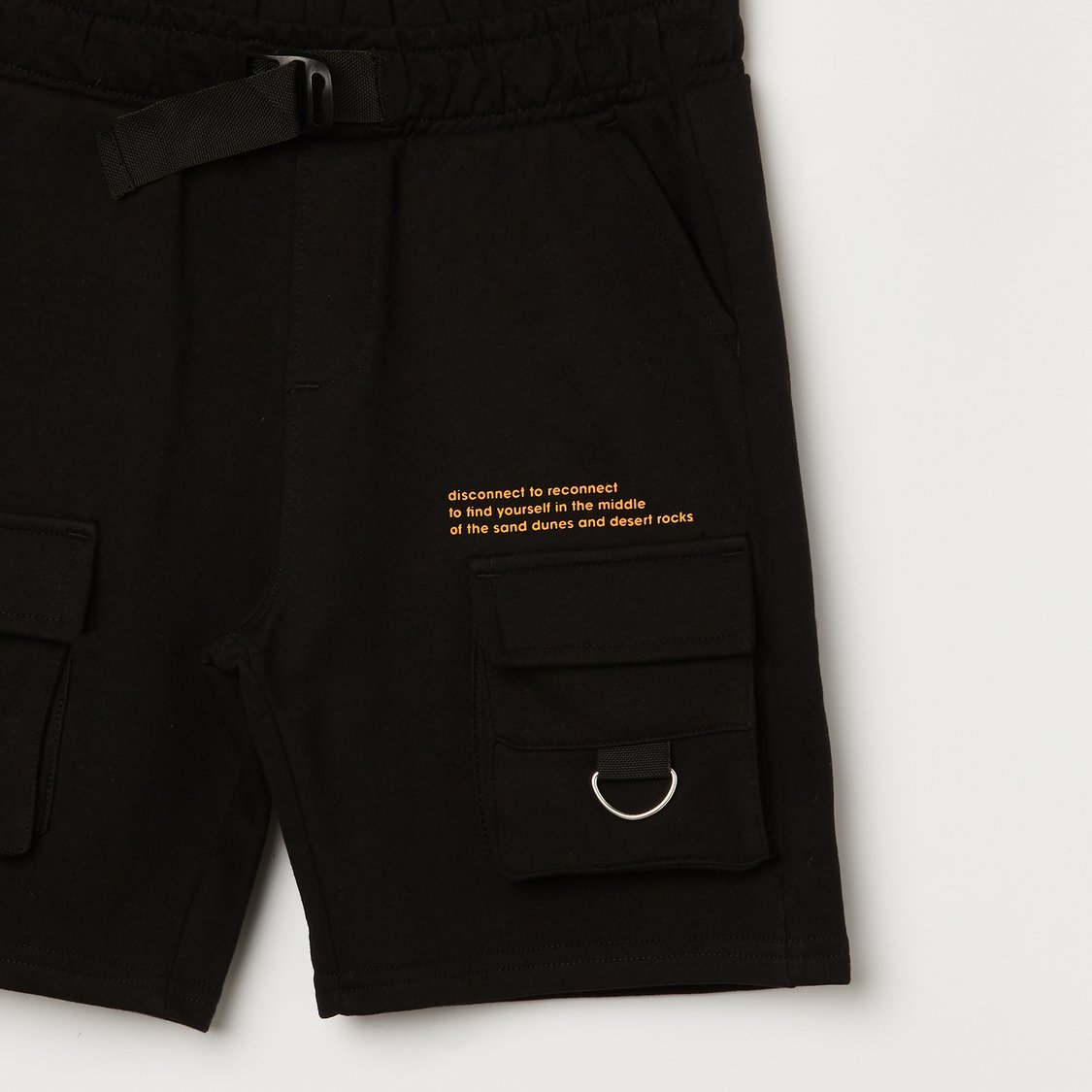 FAME FOREVER Solid Cargo Shorts