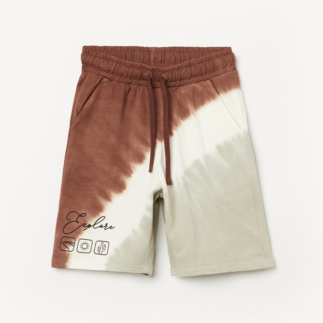 FAME FOREVER Tie & Dye Printed Shorts