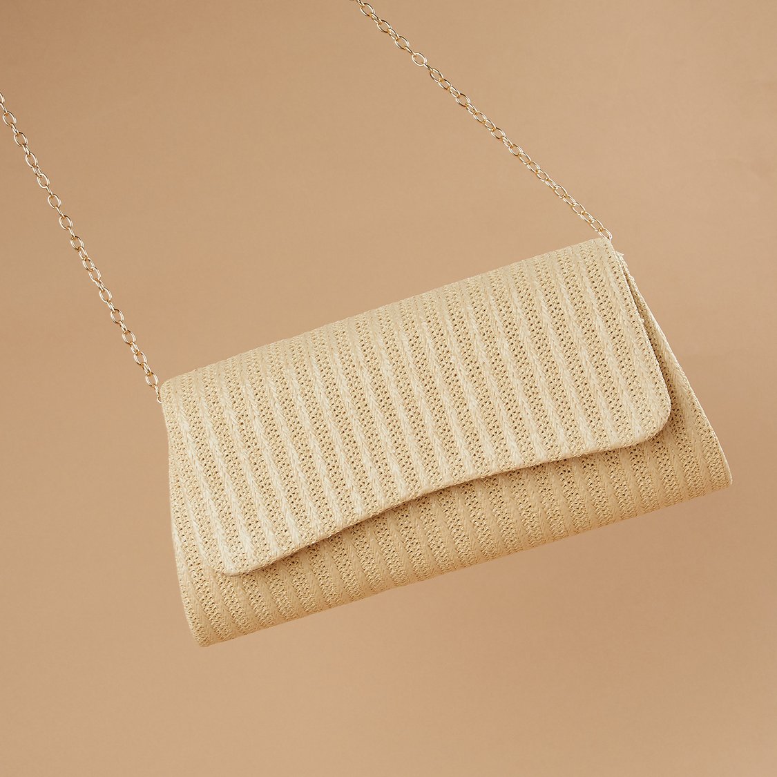 CODE Textured Foldover Clutch