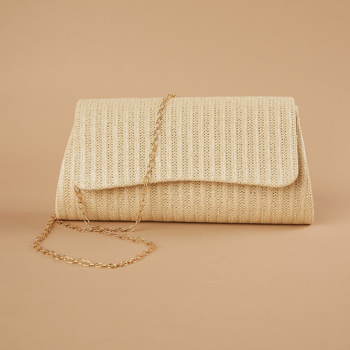 CODE Textured Foldover Clutch