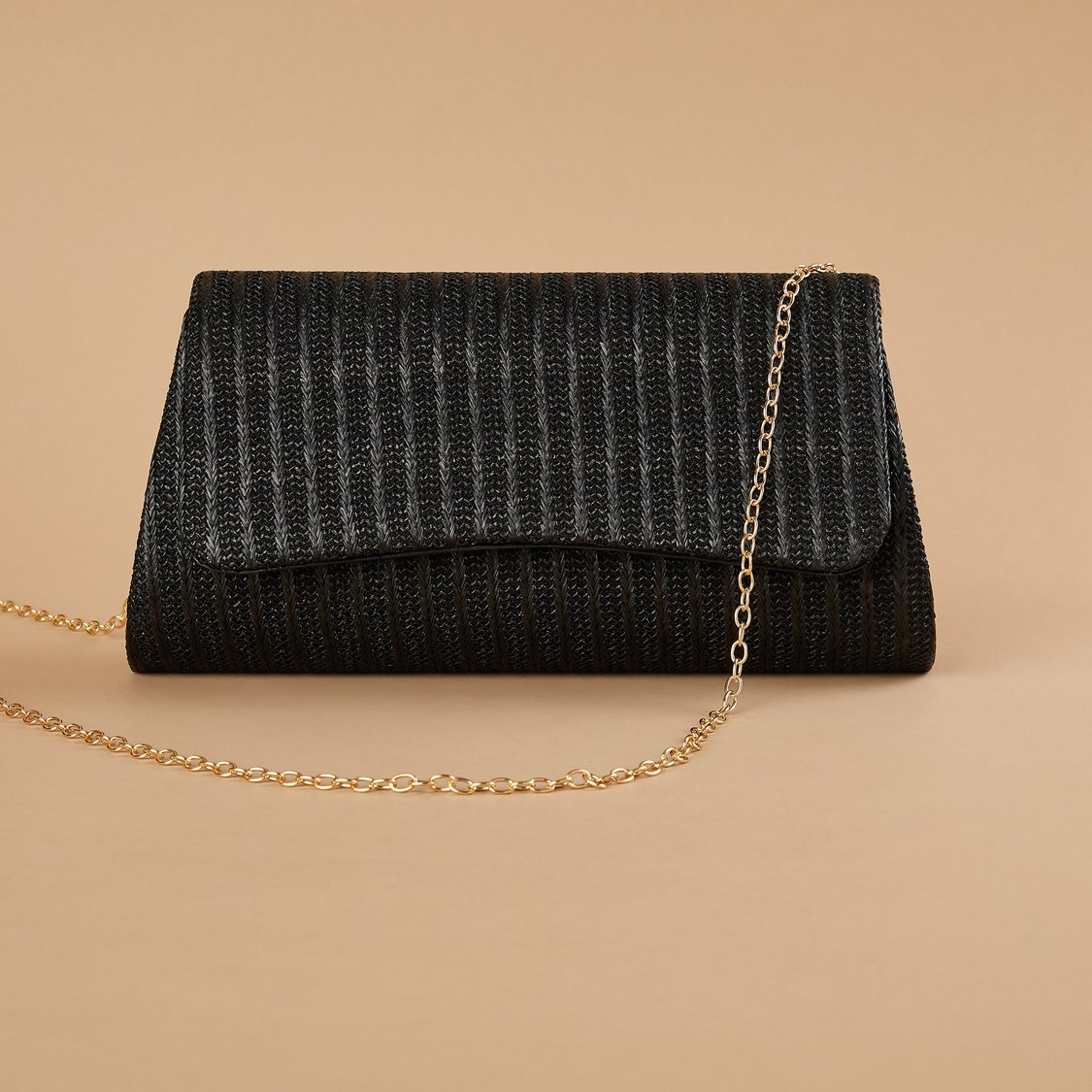 CODE Textured Foldover Clutch