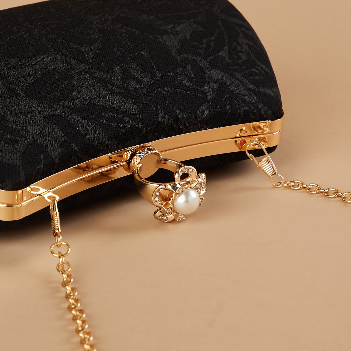 CODE Textured Foldover Clutch
