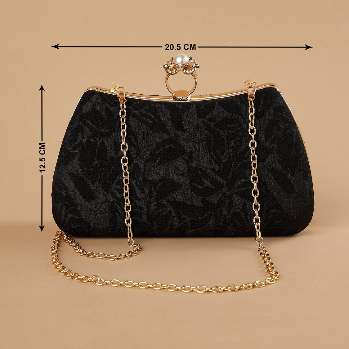 CODE Textured Foldover Clutch