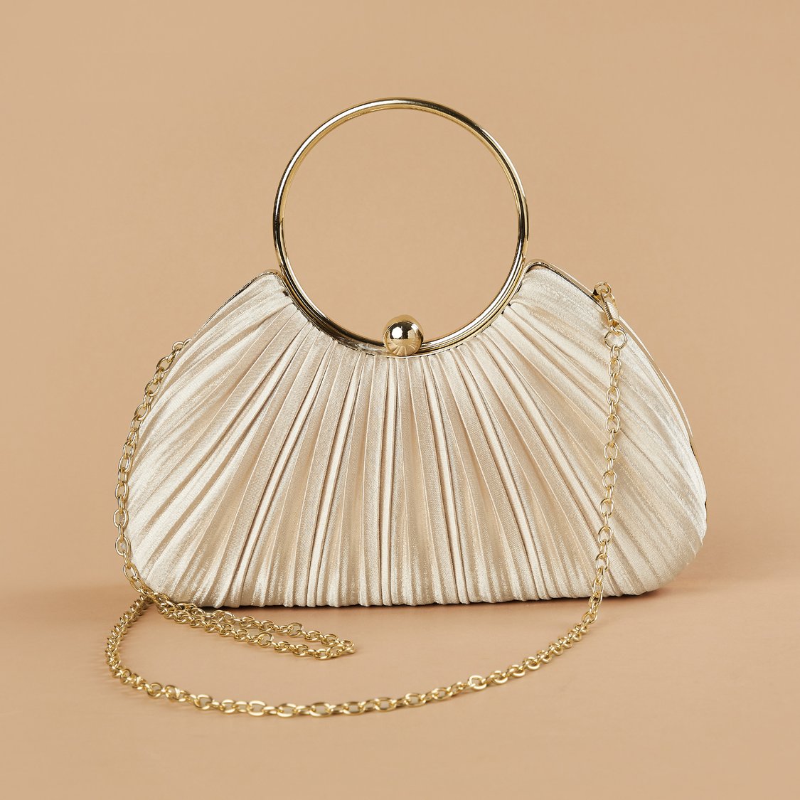 CODE Pleated Box Clutch