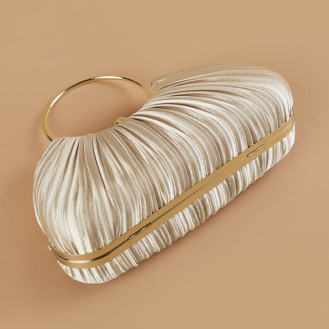 CODE Pleated Box Clutch