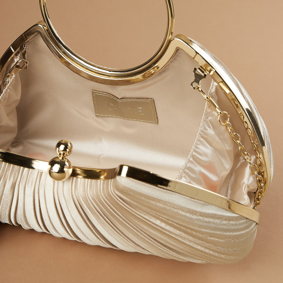 CODE Pleated Box Clutch