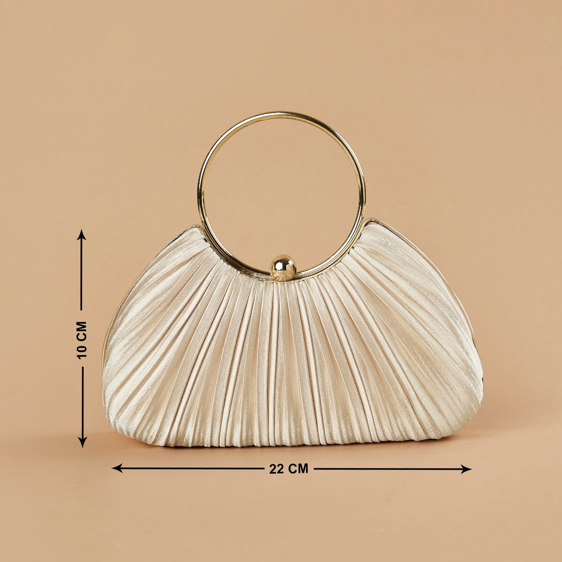 CODE Pleated Box Clutch