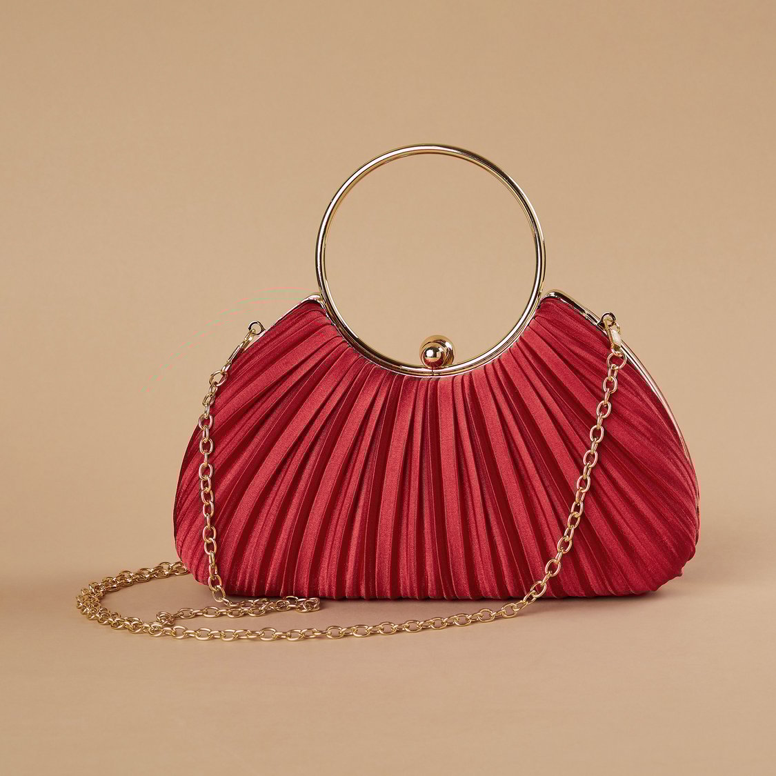 CODE Pleated Box Clutch