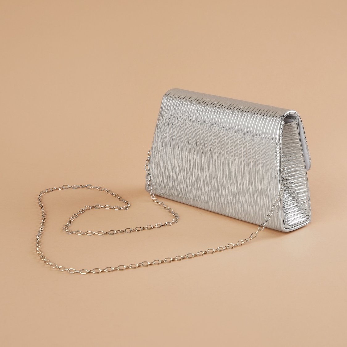 CODE Textured Foldover Clutch
