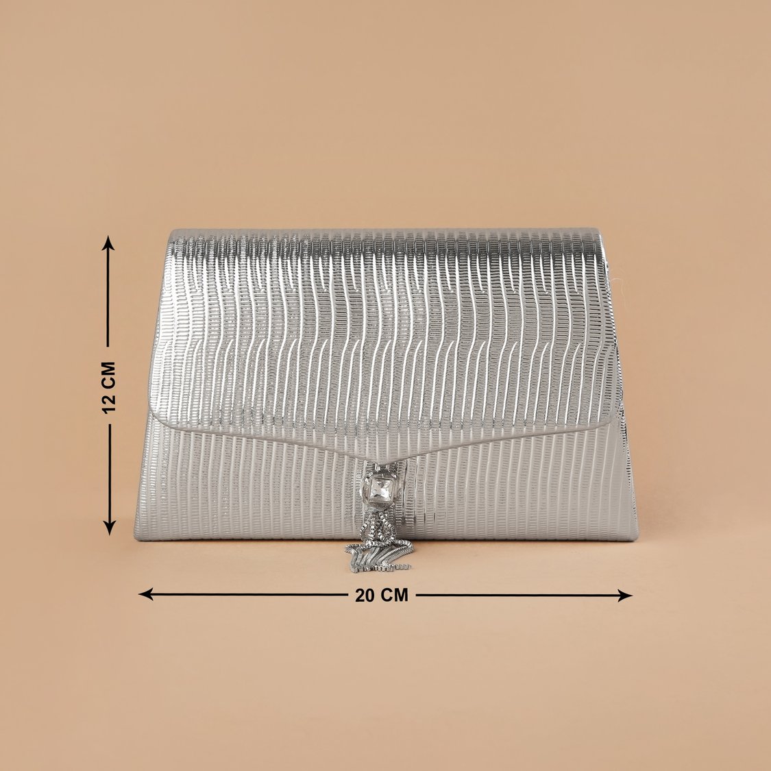 CODE Textured Foldover Clutch