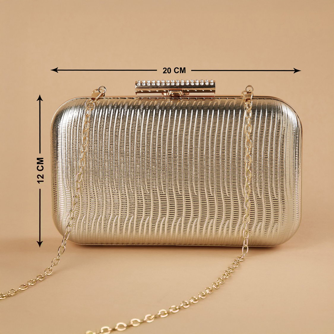 CODE Engraved Minaudiere Clutch
