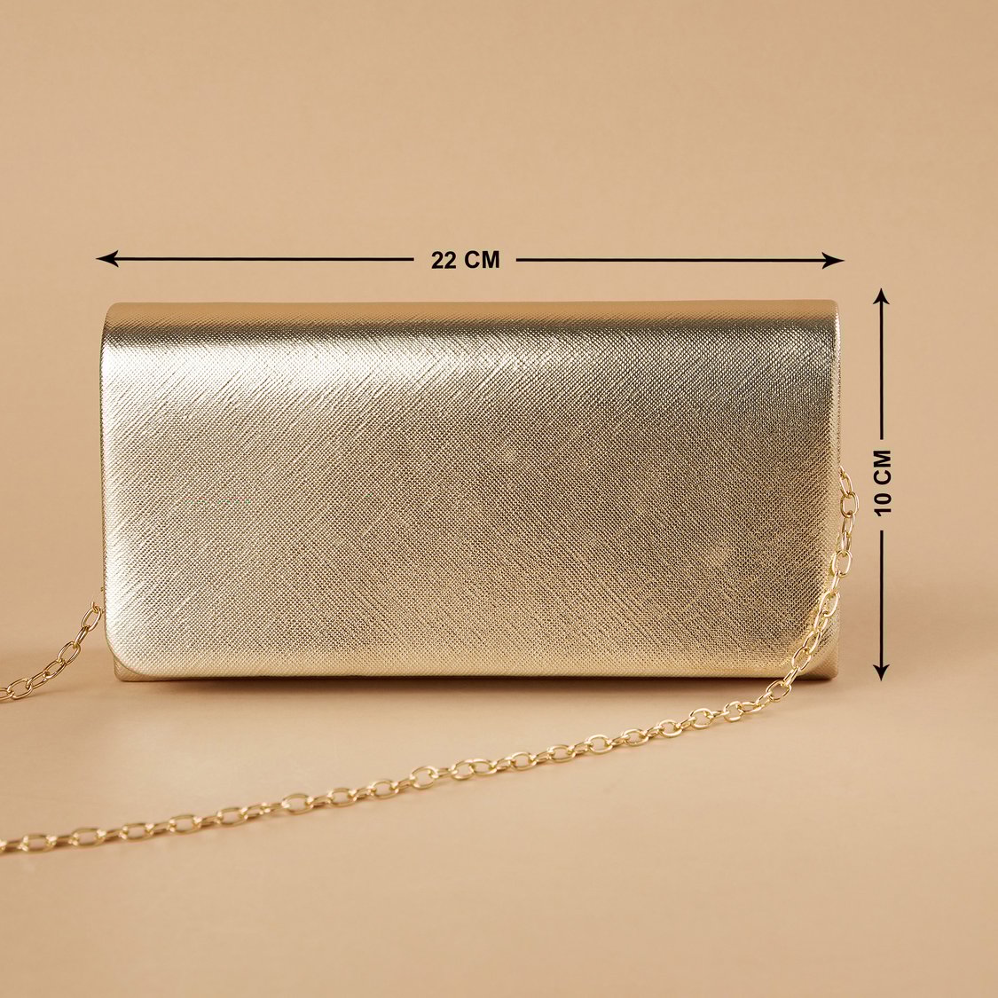CODE Textured Foldover Clutch