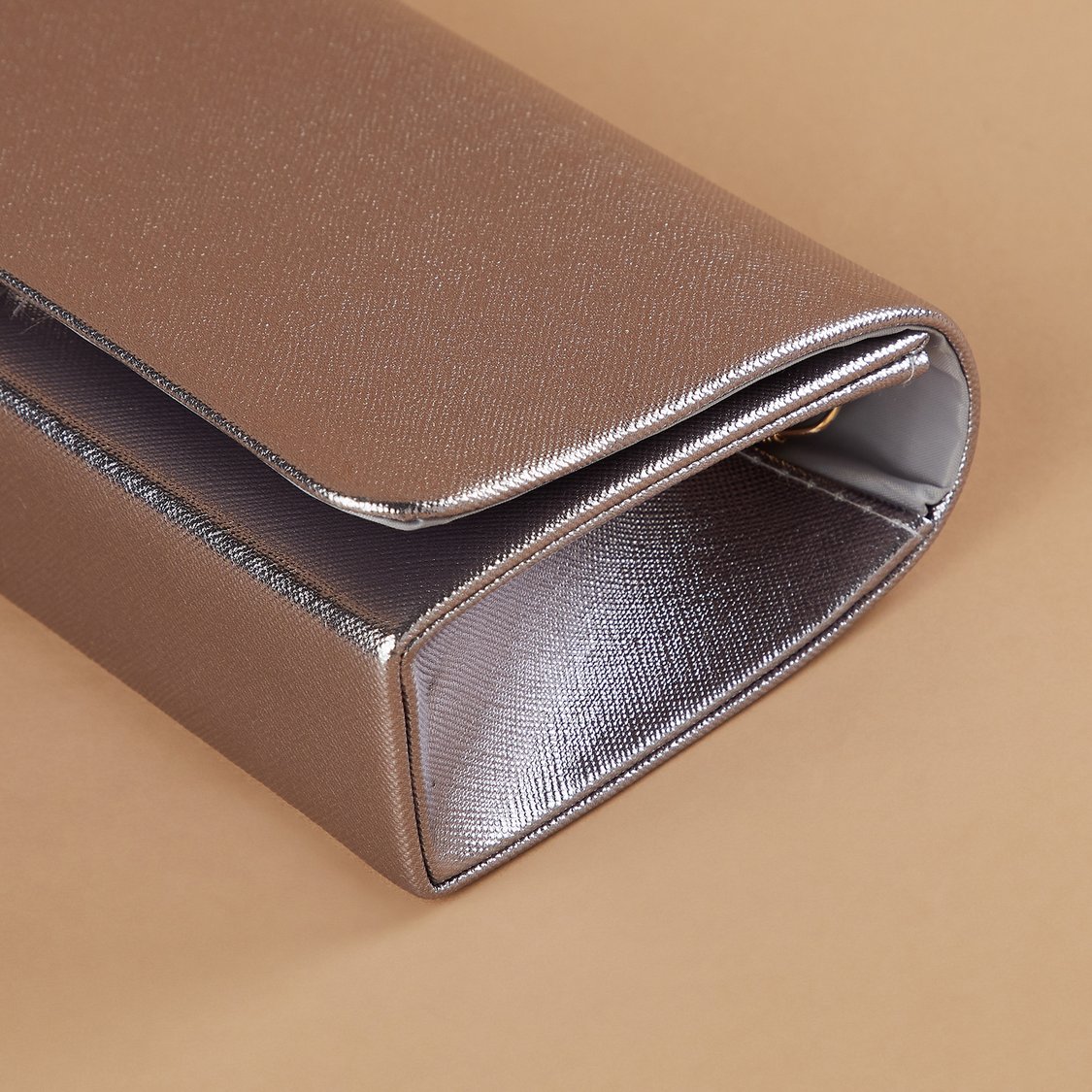 CODE Textured Foldover Clutch