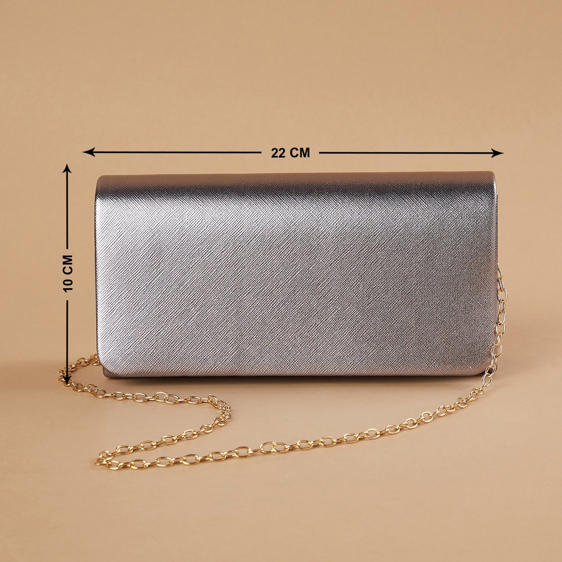 CODE Textured Foldover Clutch