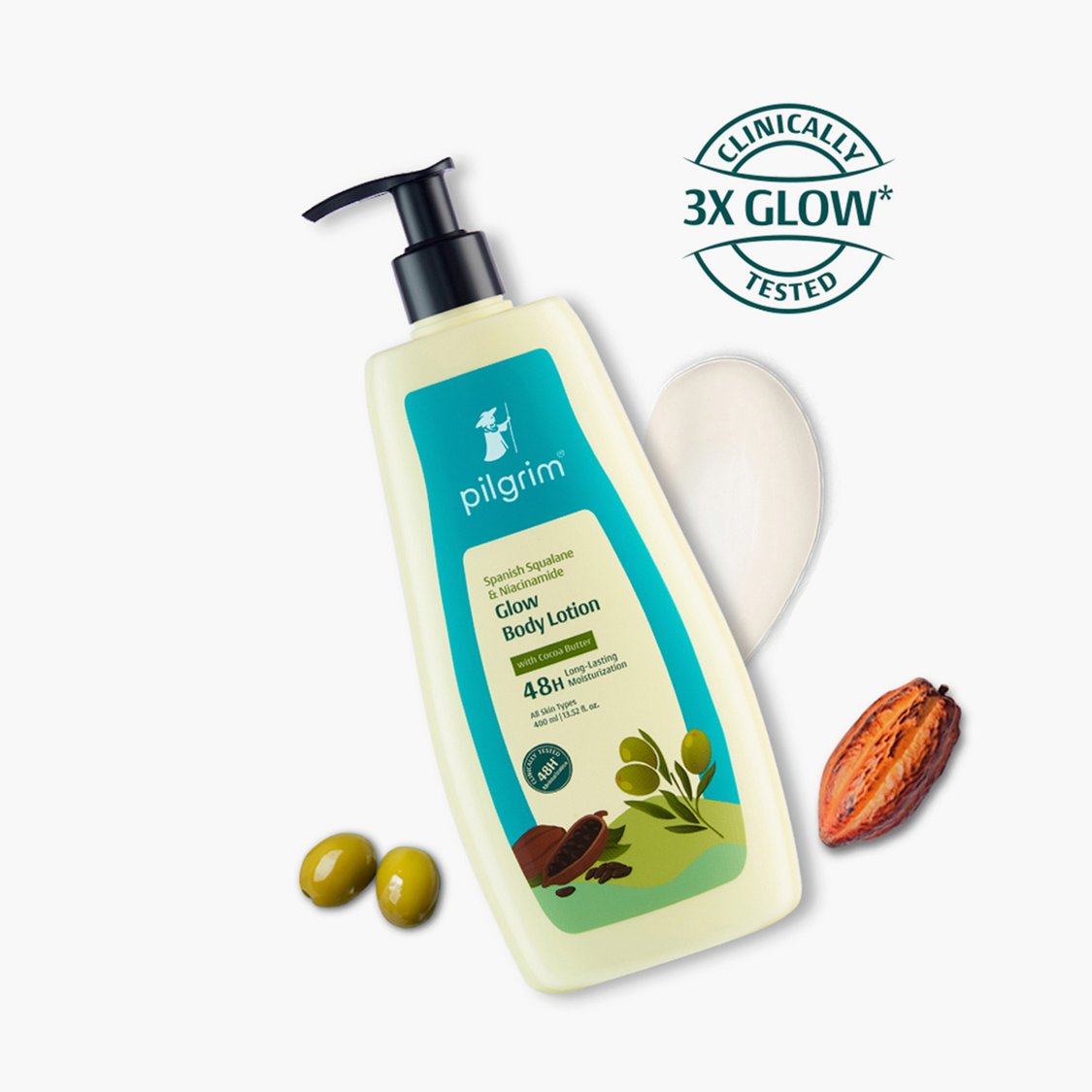 PILGRIM Spanish Squalane & Niacinamide Body Lotion - 400ml