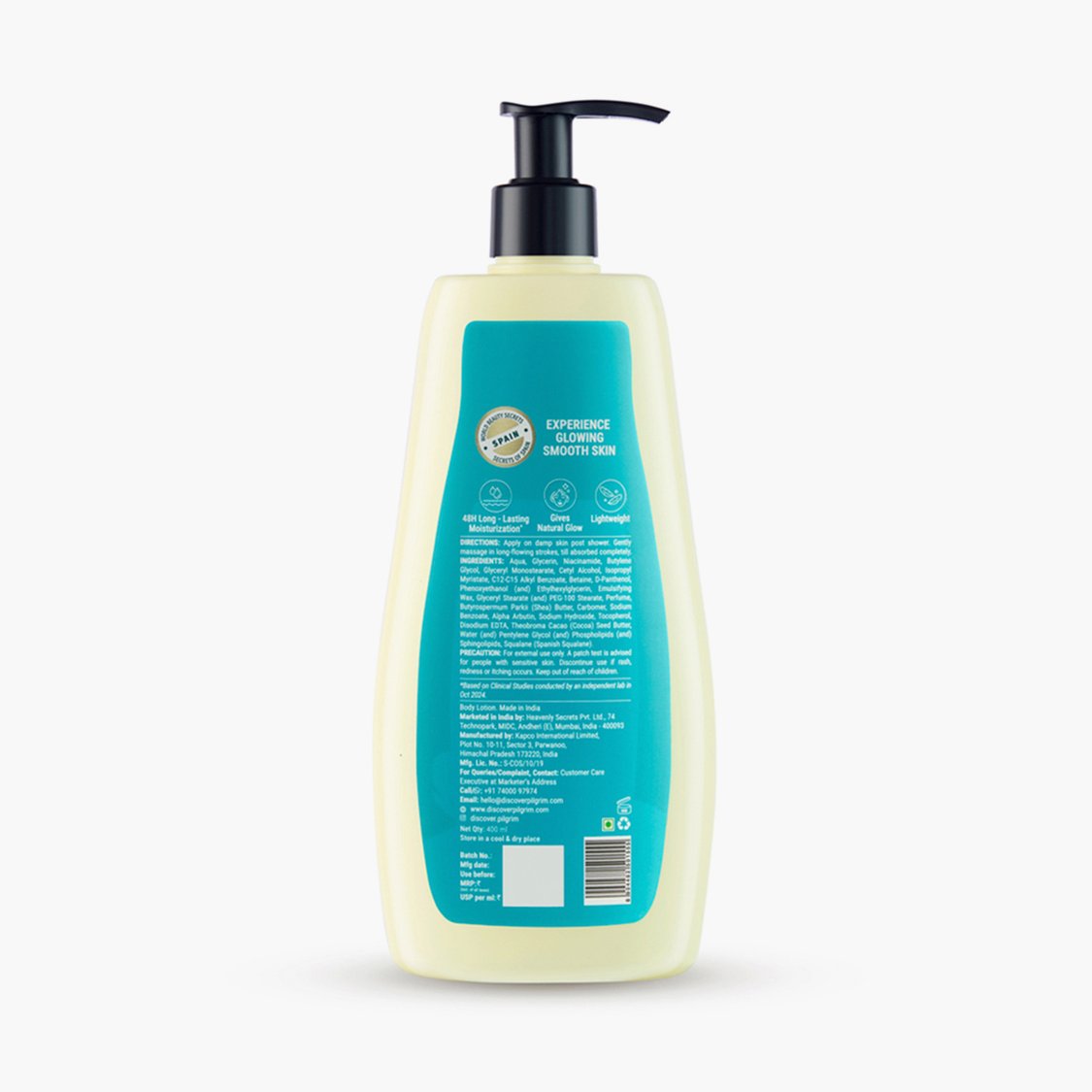 PILGRIM Spanish Squalane & Niacinamide Body Lotion - 400ml